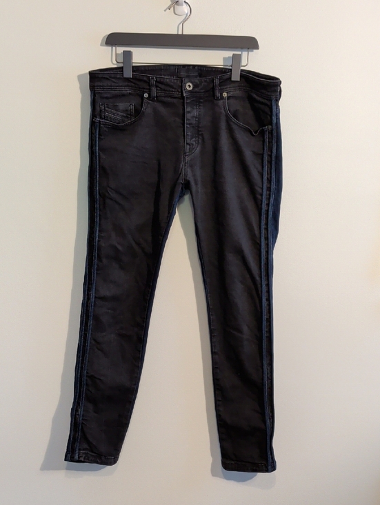 Diesel Other - DIESEL Black Gold two-tone skinny jeans with side stripe - size 36